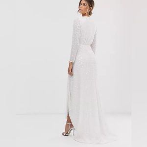 ASOS Bridal Sequin Wedding Dress NWT